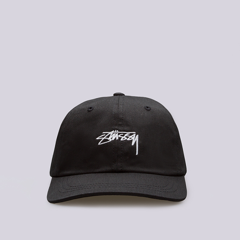  черная кепка Stussy Smooth Stock Low Cap 131718-black - цена, описание, фото 1
